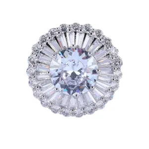 12.5-24mm Premium Zircon Decorative Buttons Metal Shank 4pcs
