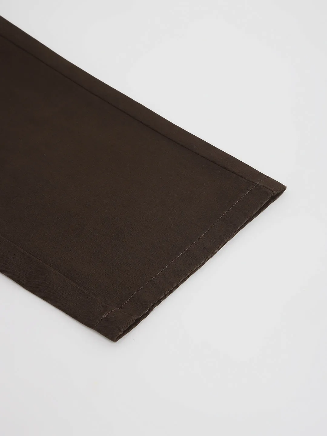 2 Way Stretch Chinos in Chocolate Brown- Slim Fit