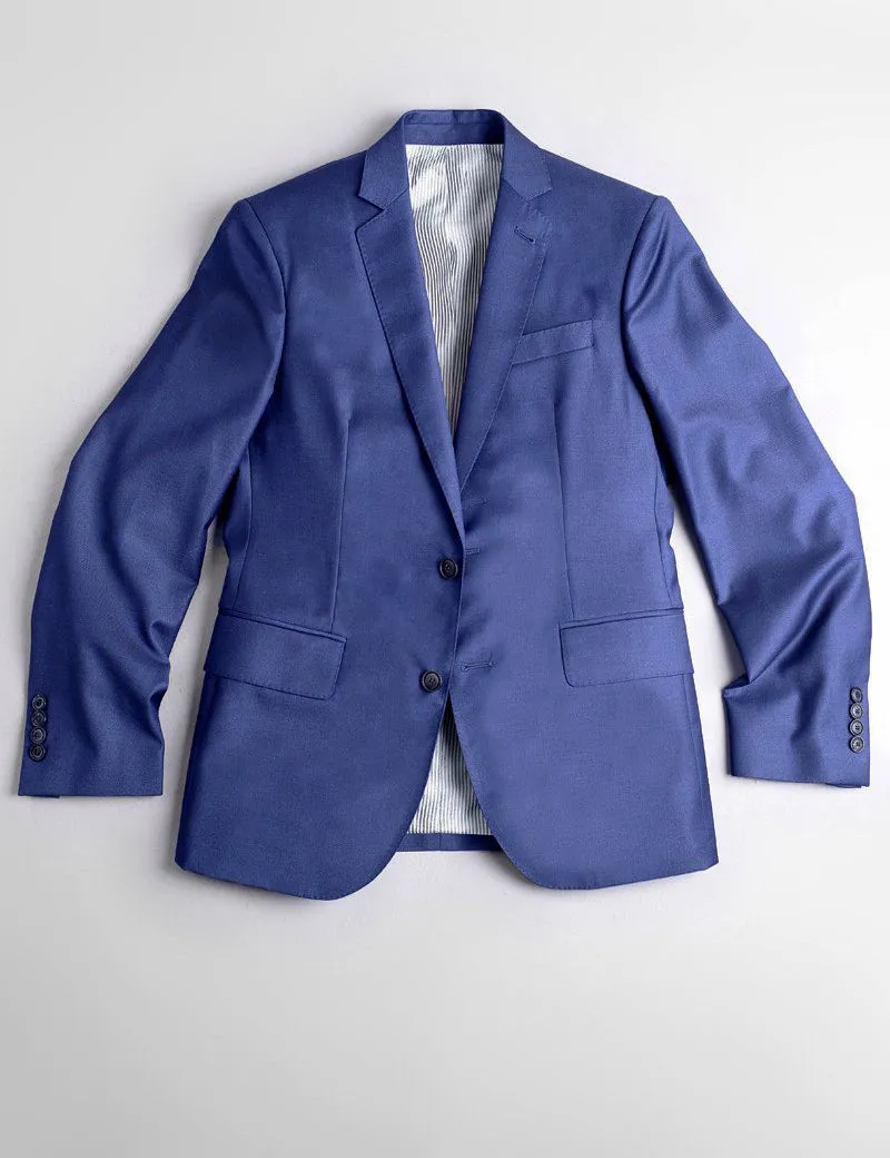 2020 Version BKT50 Tailored Jacket in Super 120s Twill - Bright Navy