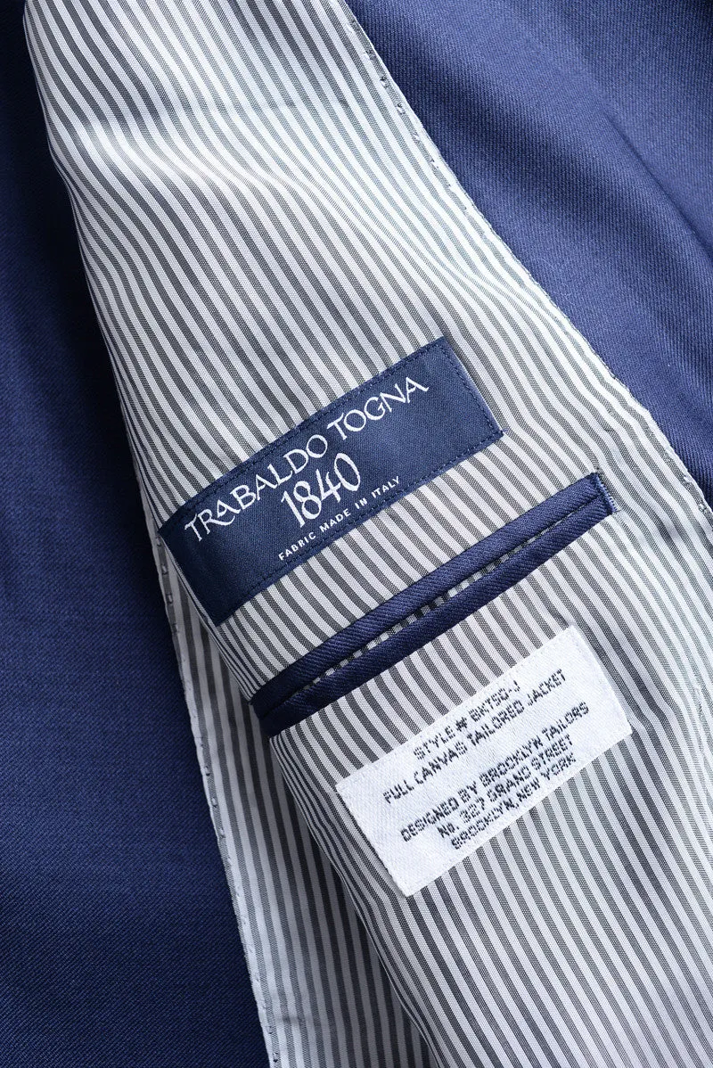 2020 Version BKT50 Tailored Jacket in Super 120s Twill - Bright Navy