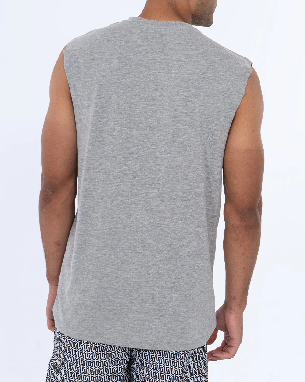 2t Reign Tall Drop Armhole Tank Top (grey marl)