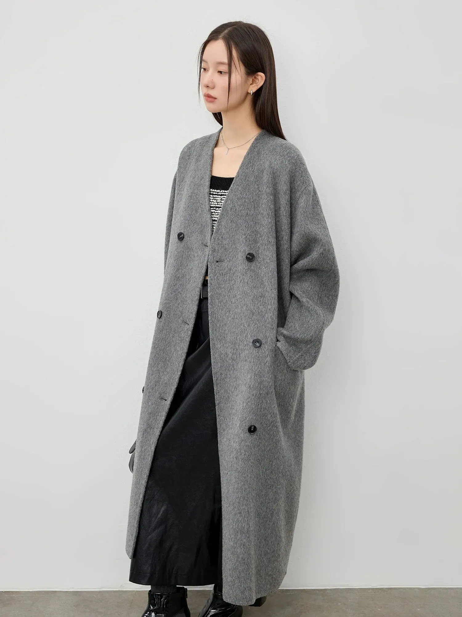 3D Contrast Striped Knit Ensemble