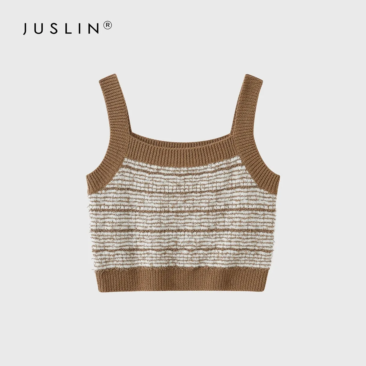 3D Contrast Striped Knit Ensemble