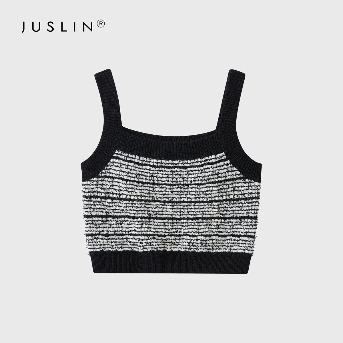 3D Contrast Striped Knit Ensemble