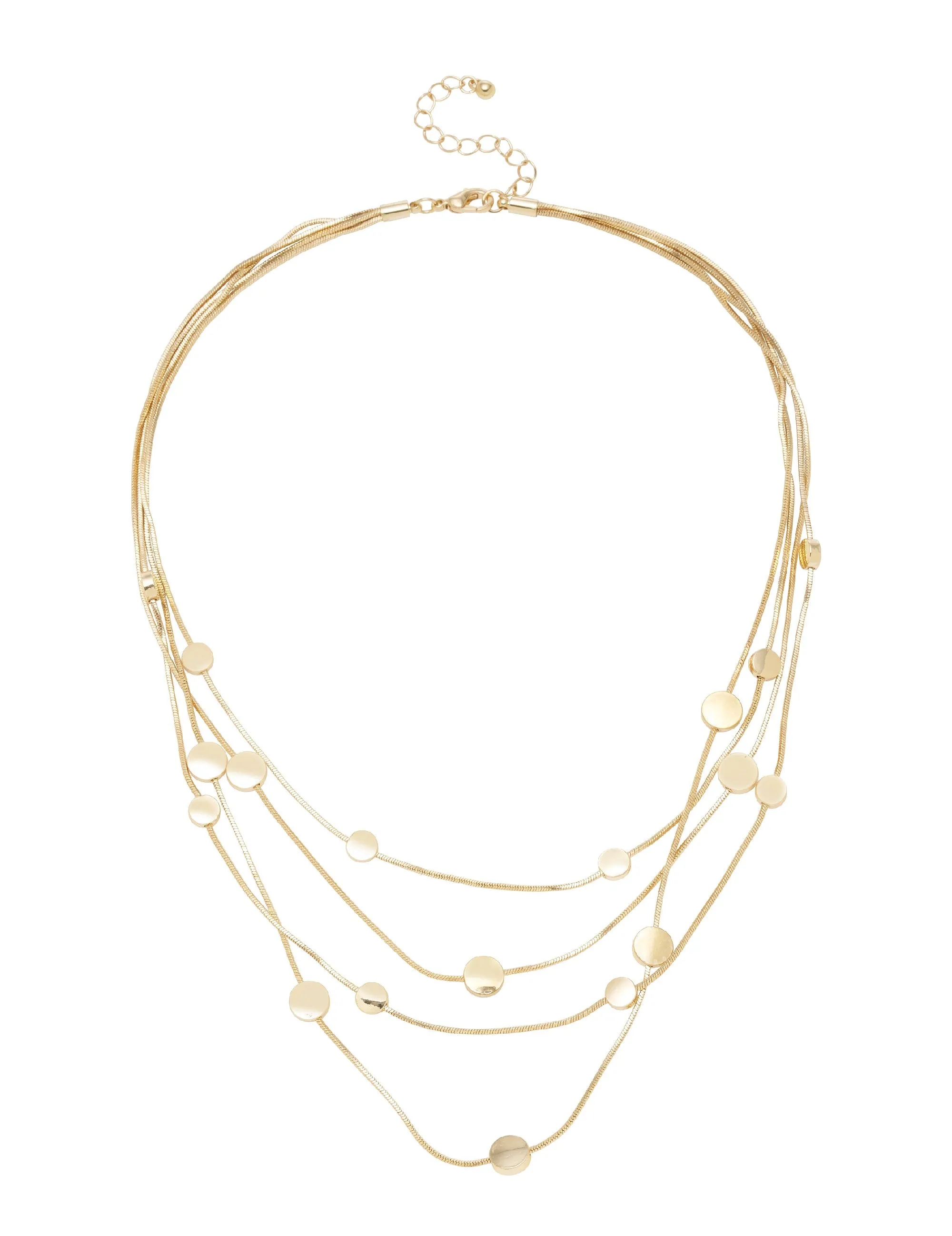 4 ROW SATELLITE NECKLACE