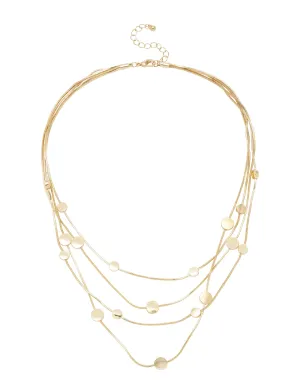 4 ROW SATELLITE NECKLACE