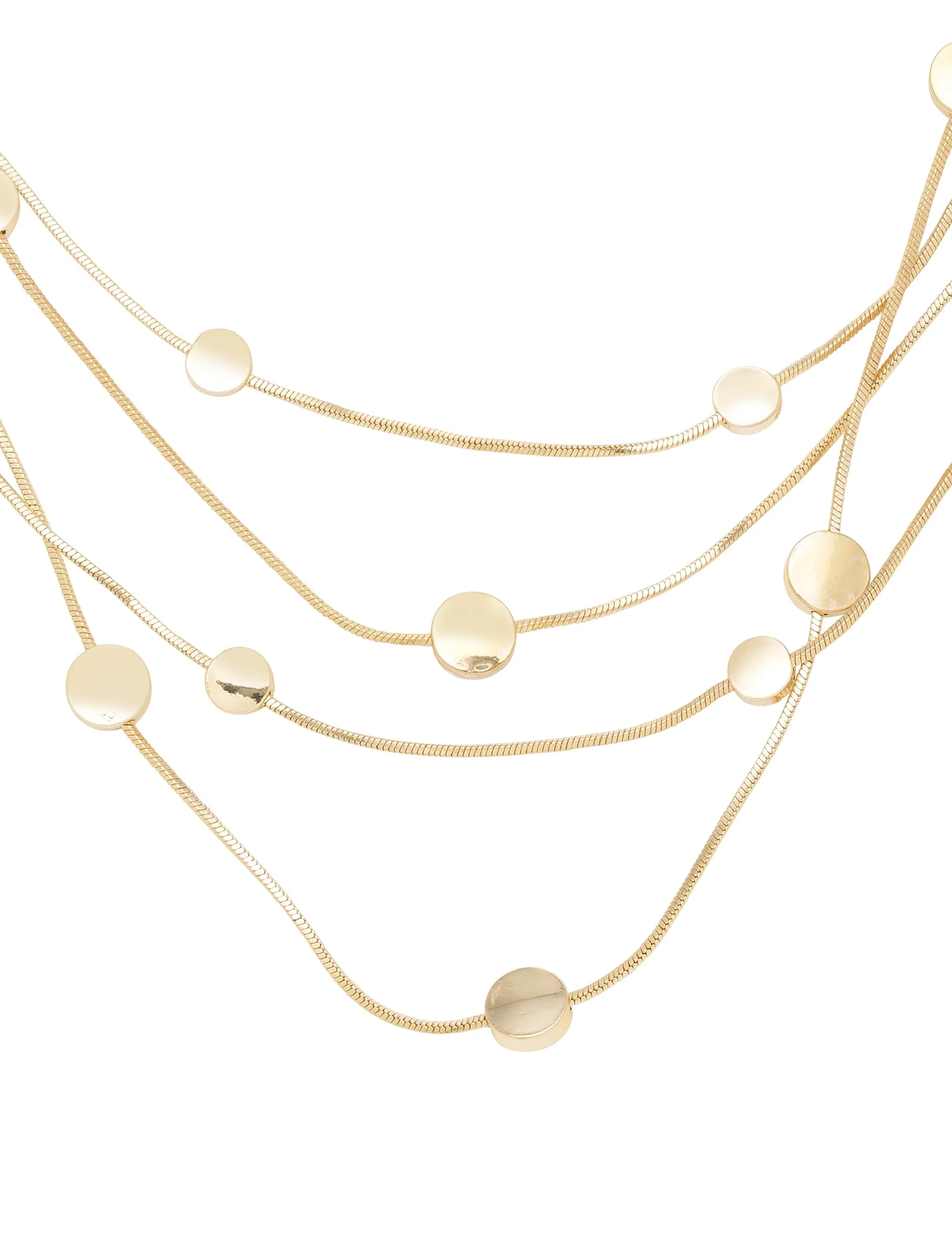 4 ROW SATELLITE NECKLACE