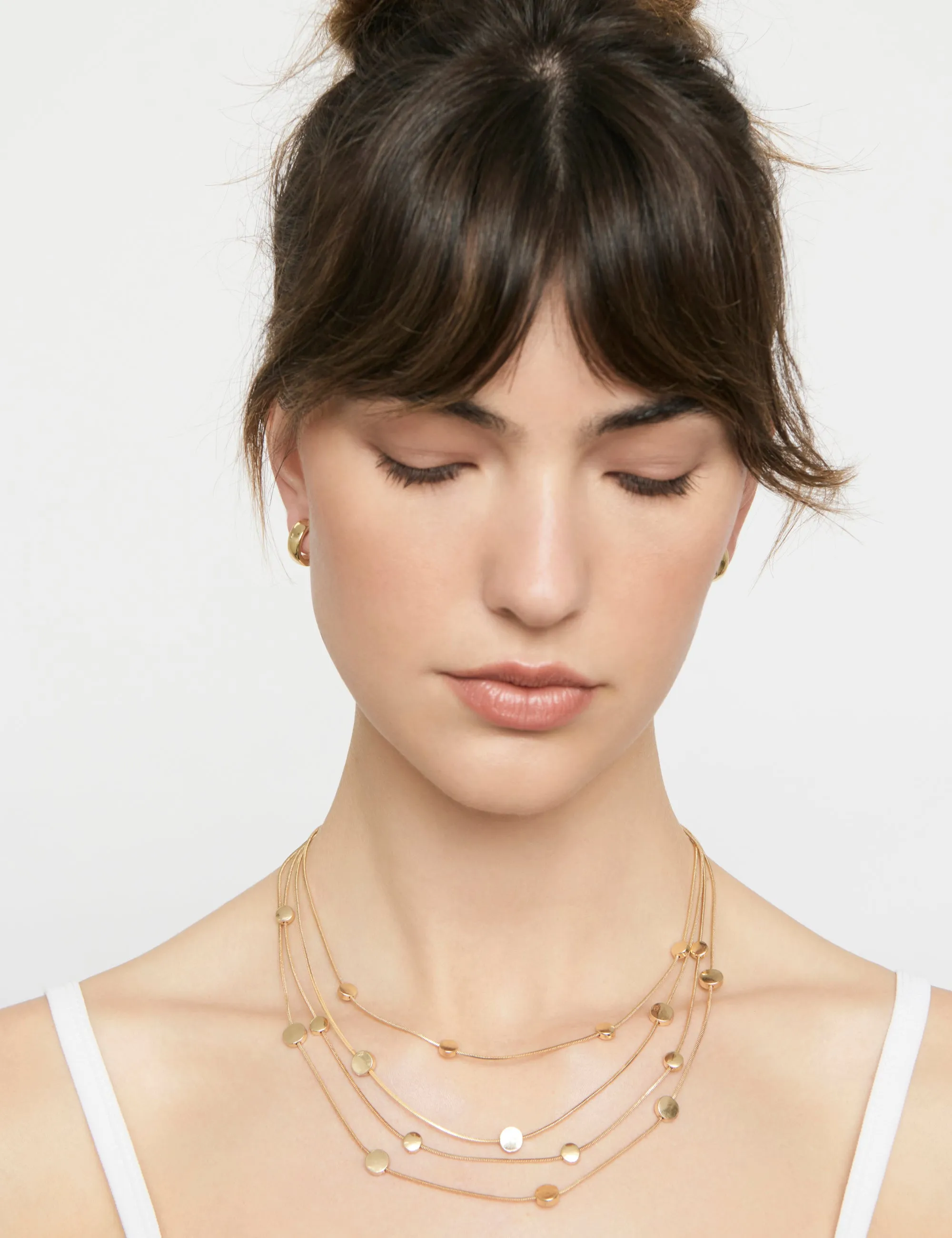 4 ROW SATELLITE NECKLACE