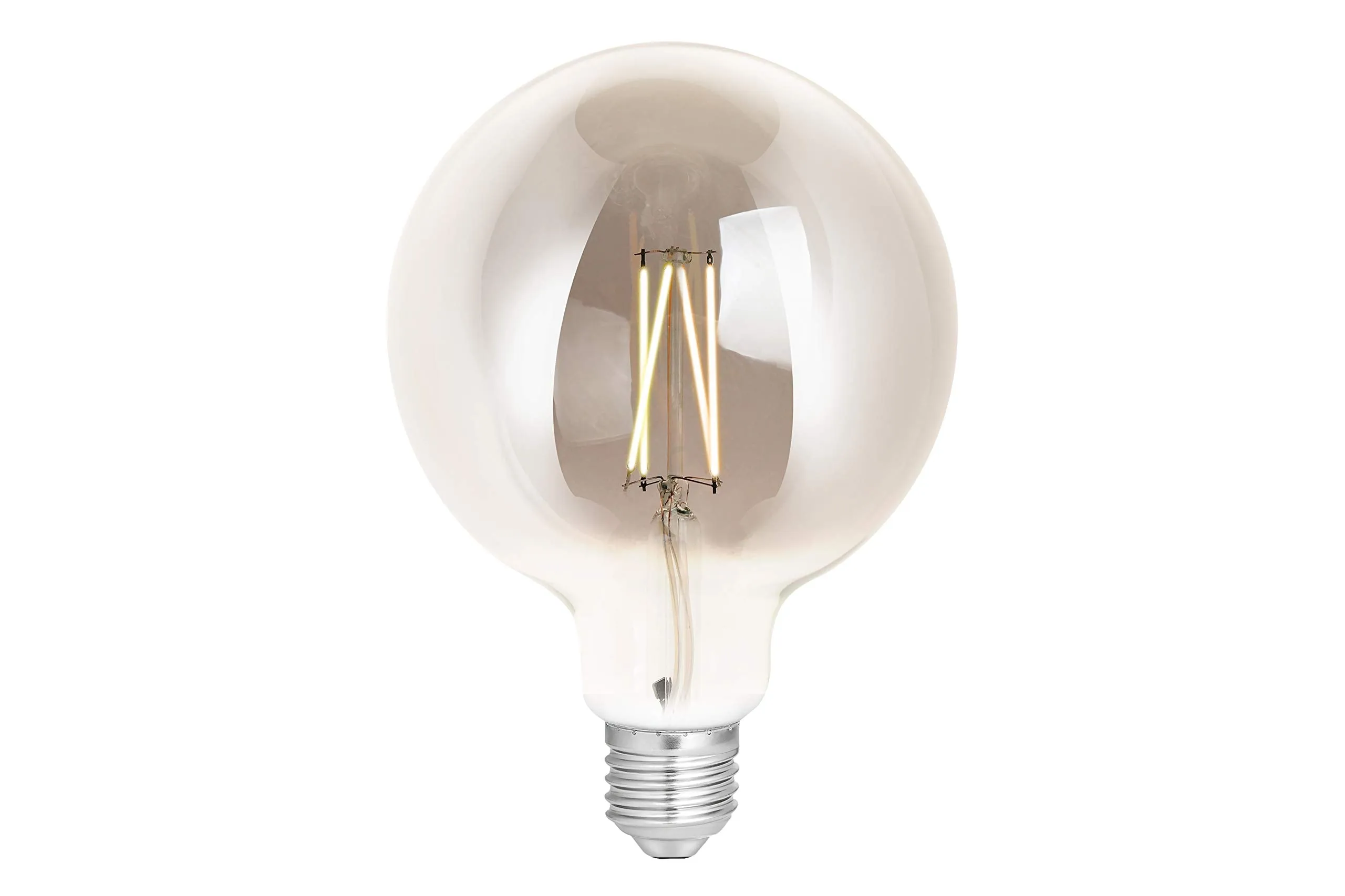 4lite WiZ Connected G125 Smoky White WiFi LED Smart Bulb E27 Large Screw