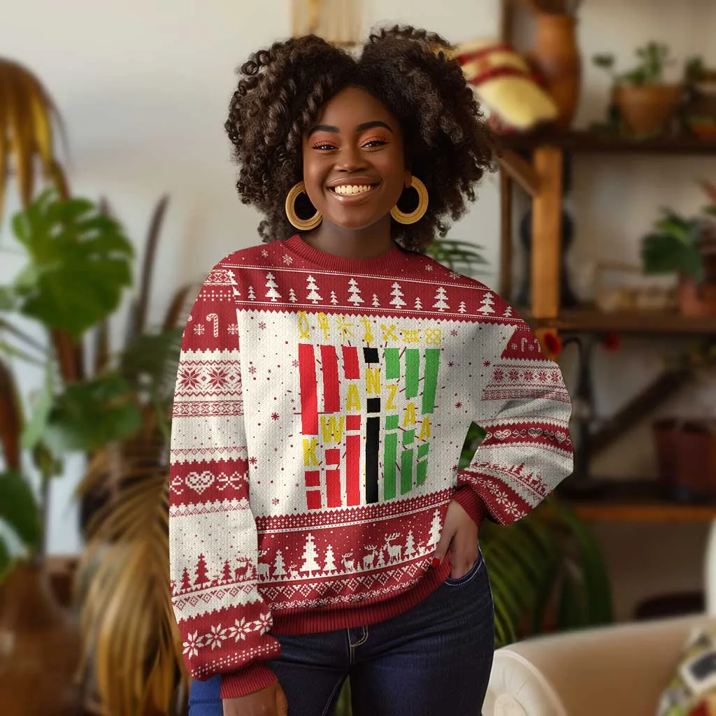 7 Principles Of Kwanzaa Ugly Christmas Sweater African American Christmas TS09