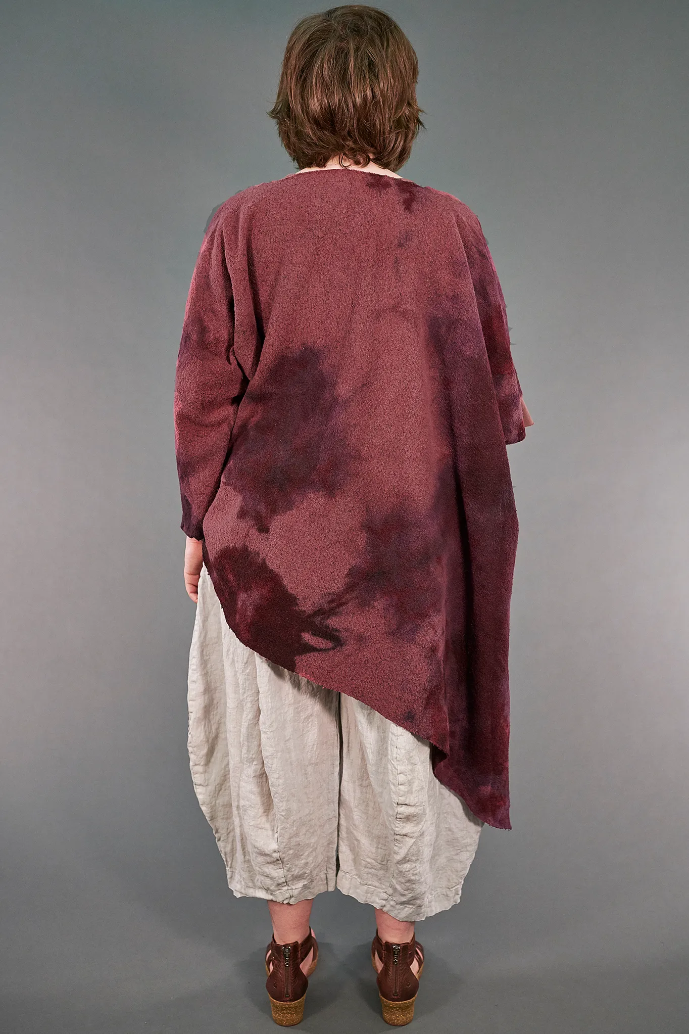 9521 Asymmetric Sweater Berry-U