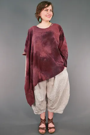 9521 Asymmetric Sweater Berry-U