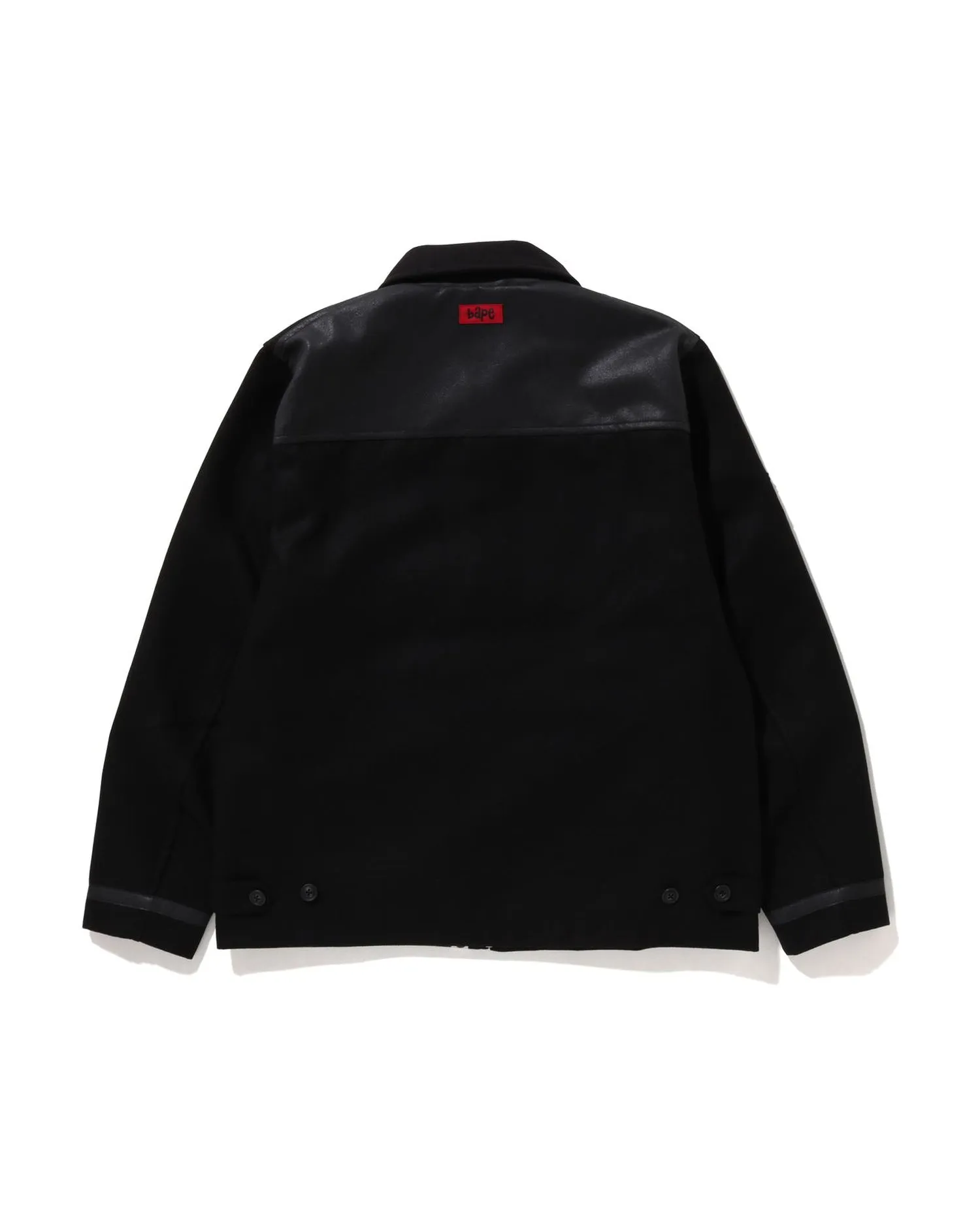 A Bathing Ape Melton Relaxed Fit Zip Jacket