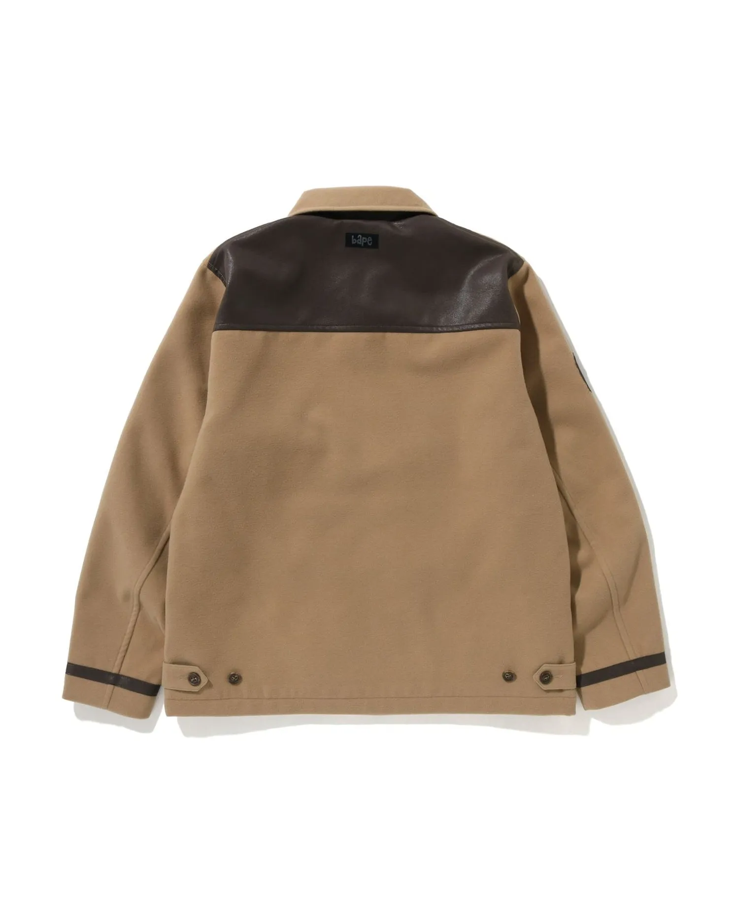 A Bathing Ape Melton Relaxed Fit Zip Jacket