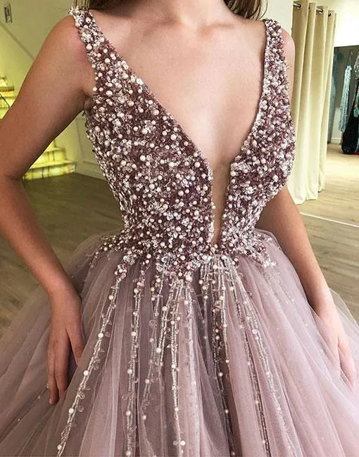 A-line Elegant Sparkly Gorgeous Princess Prom Gown, Purple Stunning Prom dresses, wedding gown,PD0137