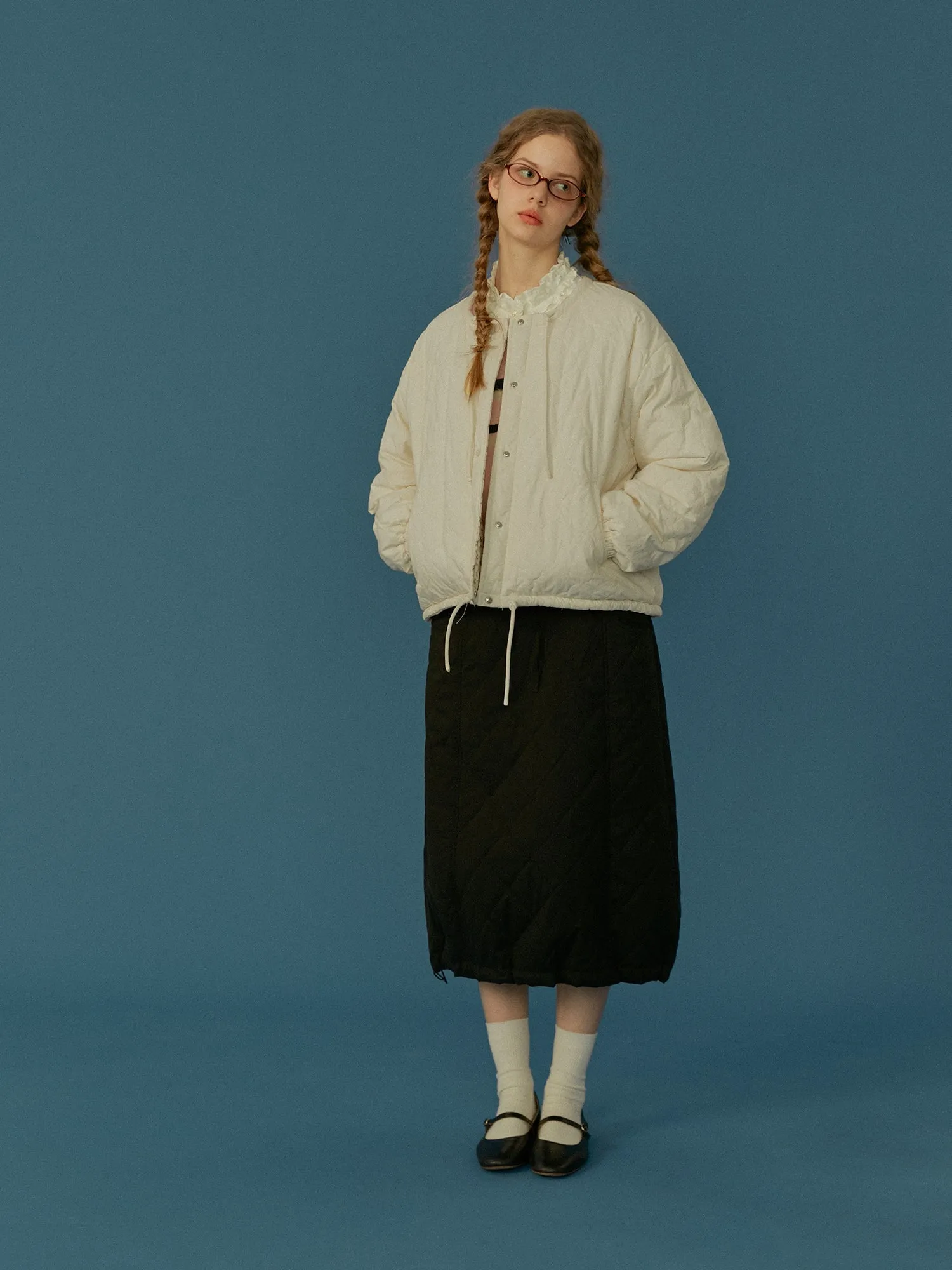 A-Line Quilted Skirt