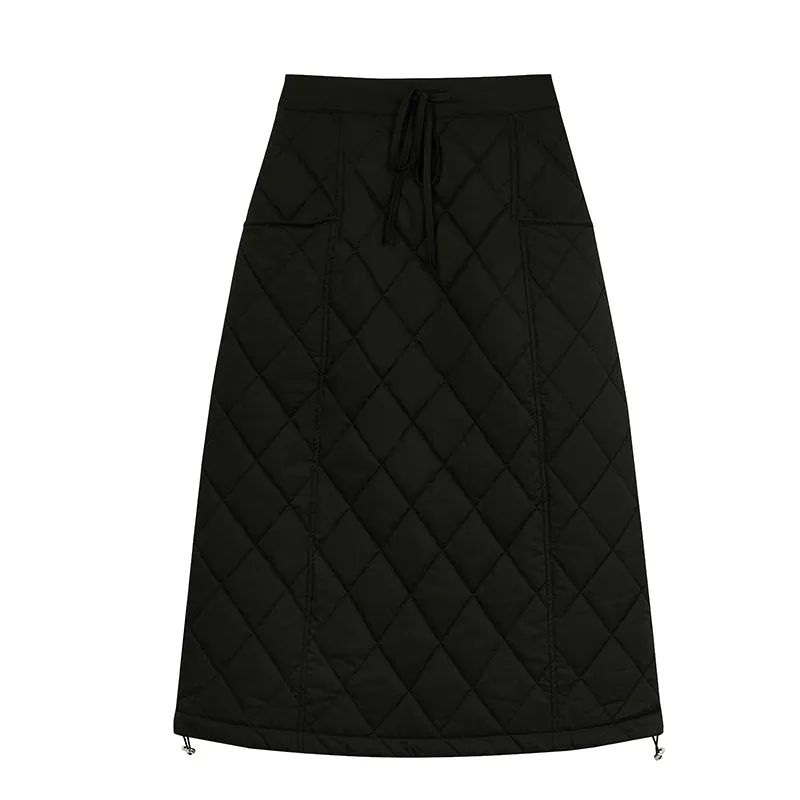 A-Line Quilted Skirt