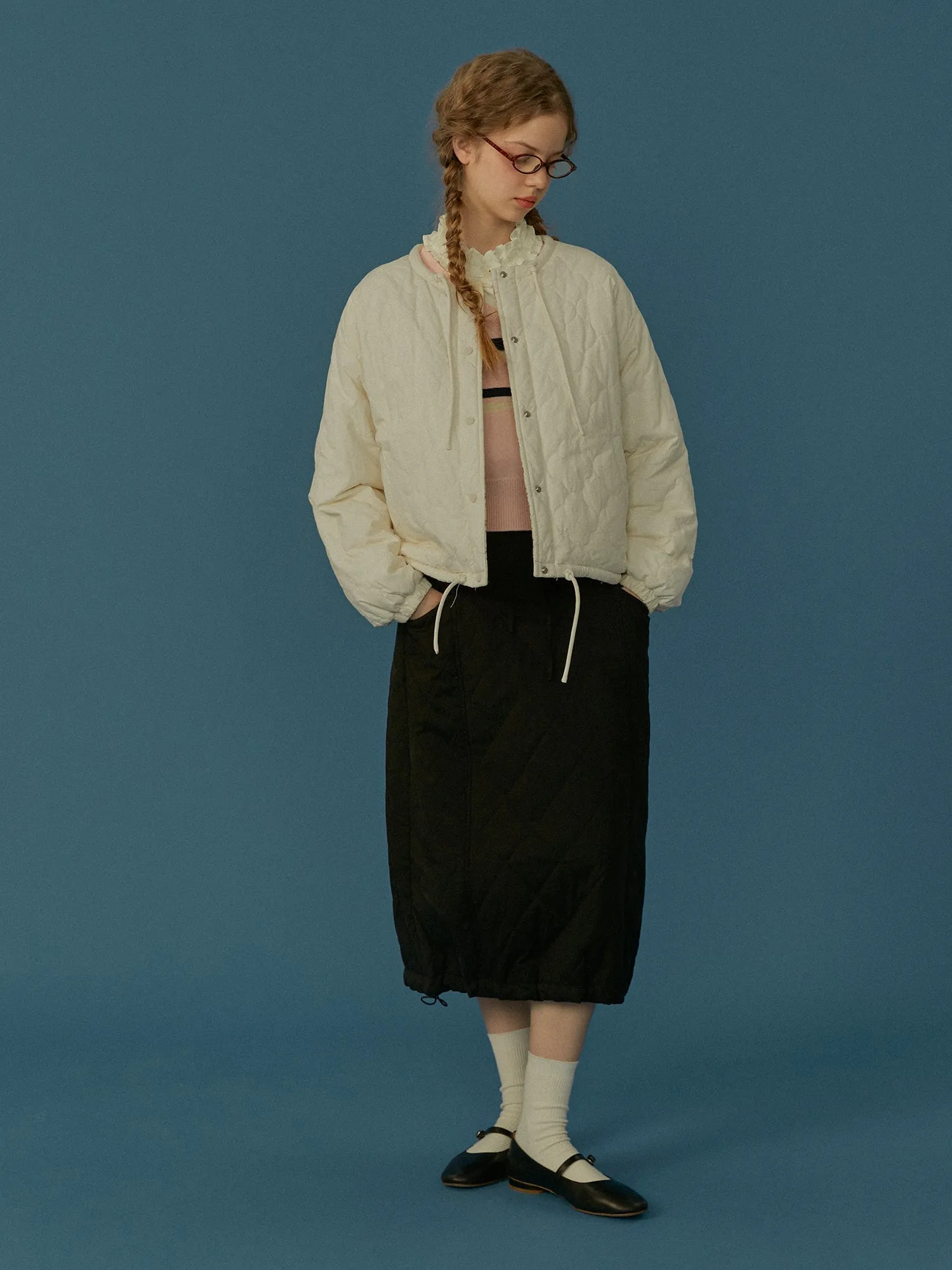 A-Line Quilted Skirt