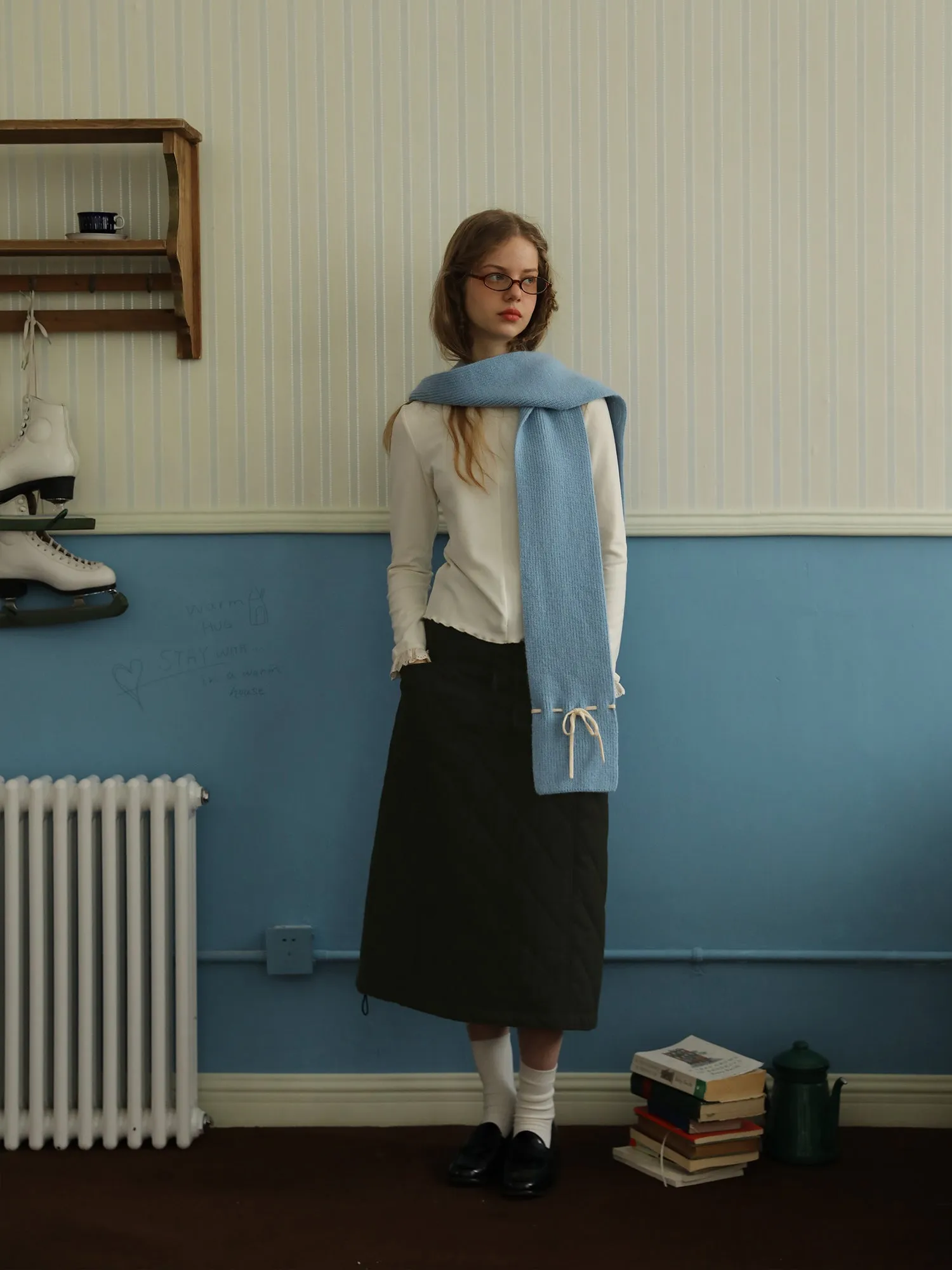 A-Line Quilted Skirt