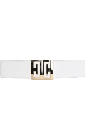 A25100 Gold Keys Buckle Stretch Waste Belt