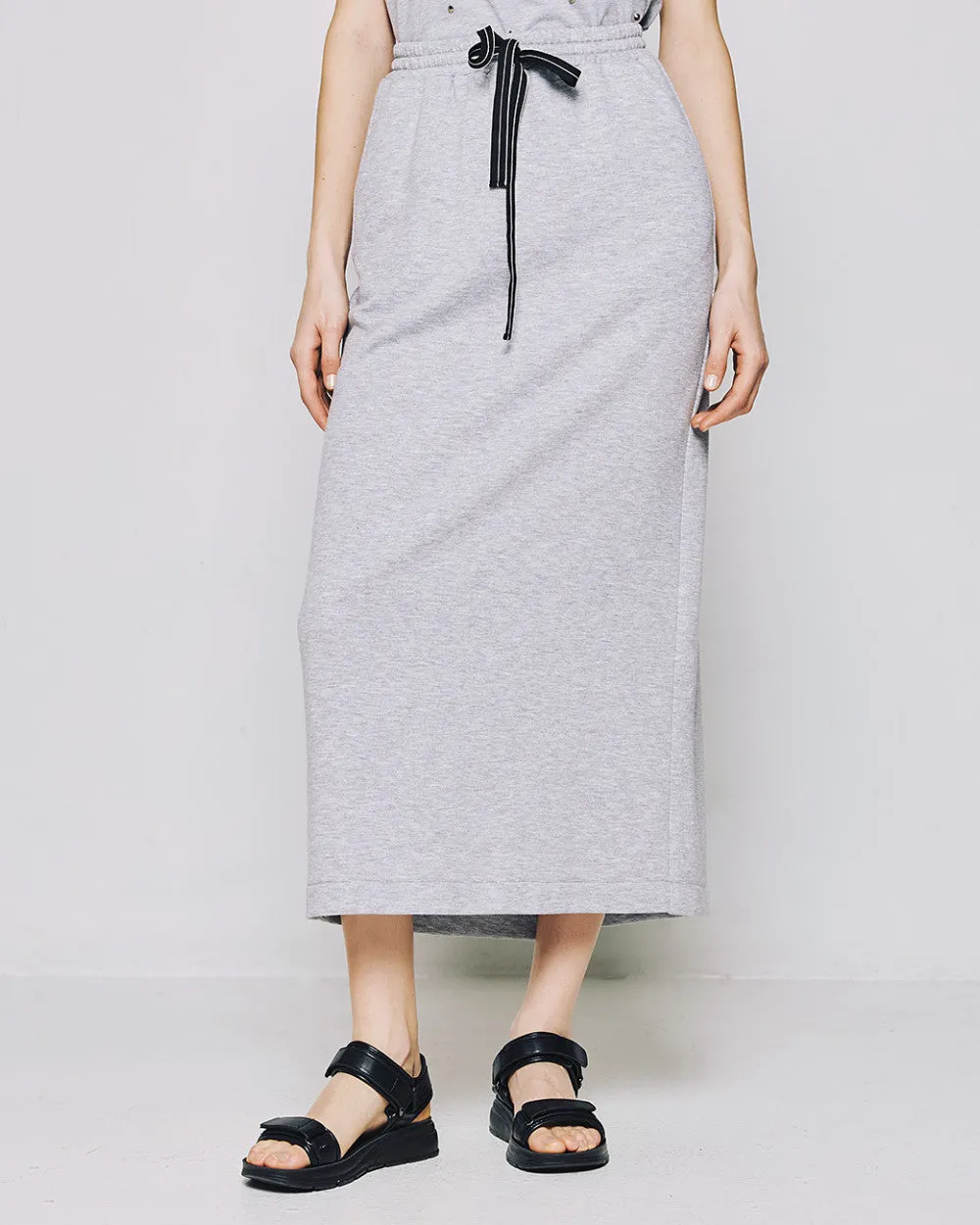 Access Fashion Long Grey Sweat Skirt