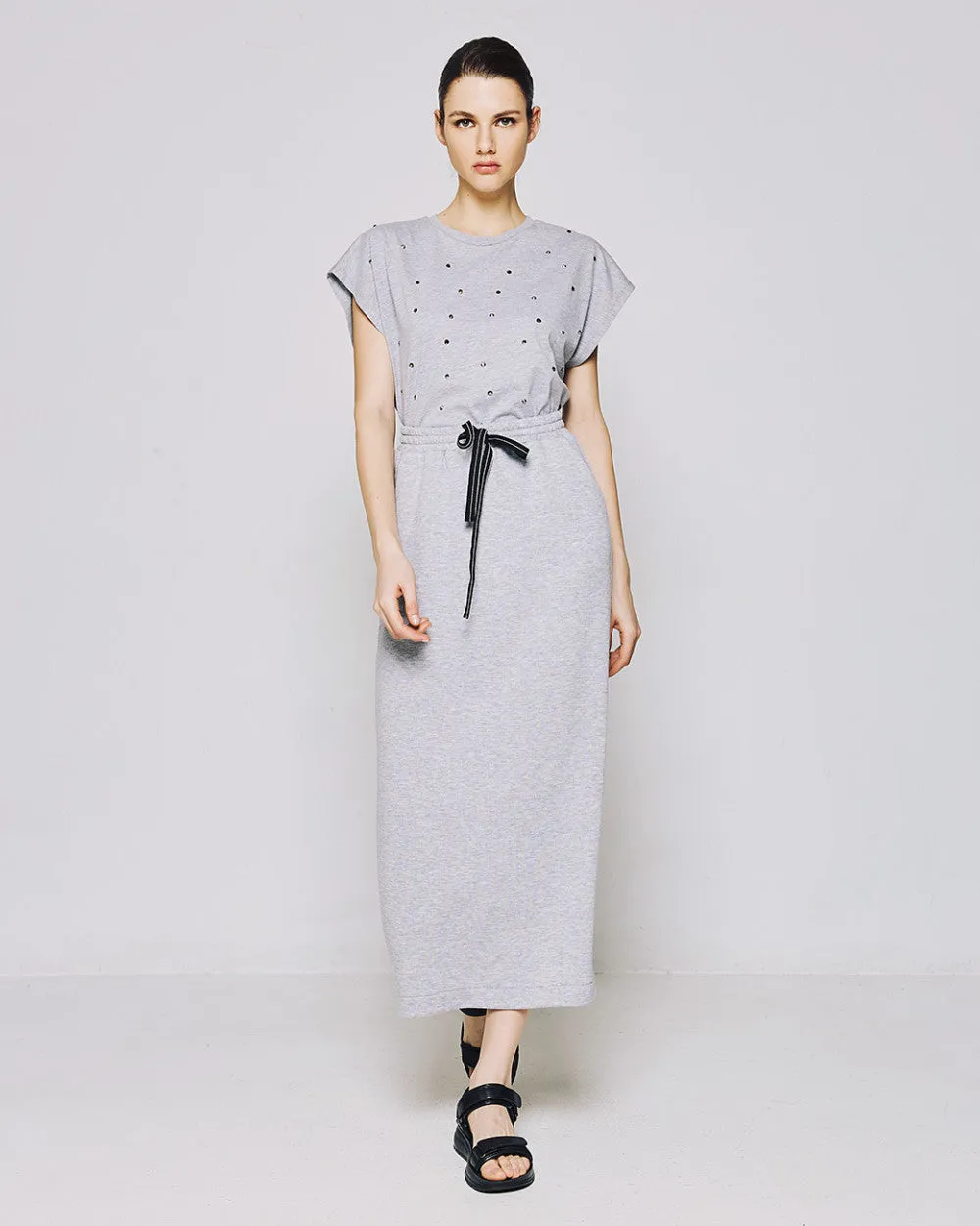 Access Fashion Long Grey Sweat Skirt