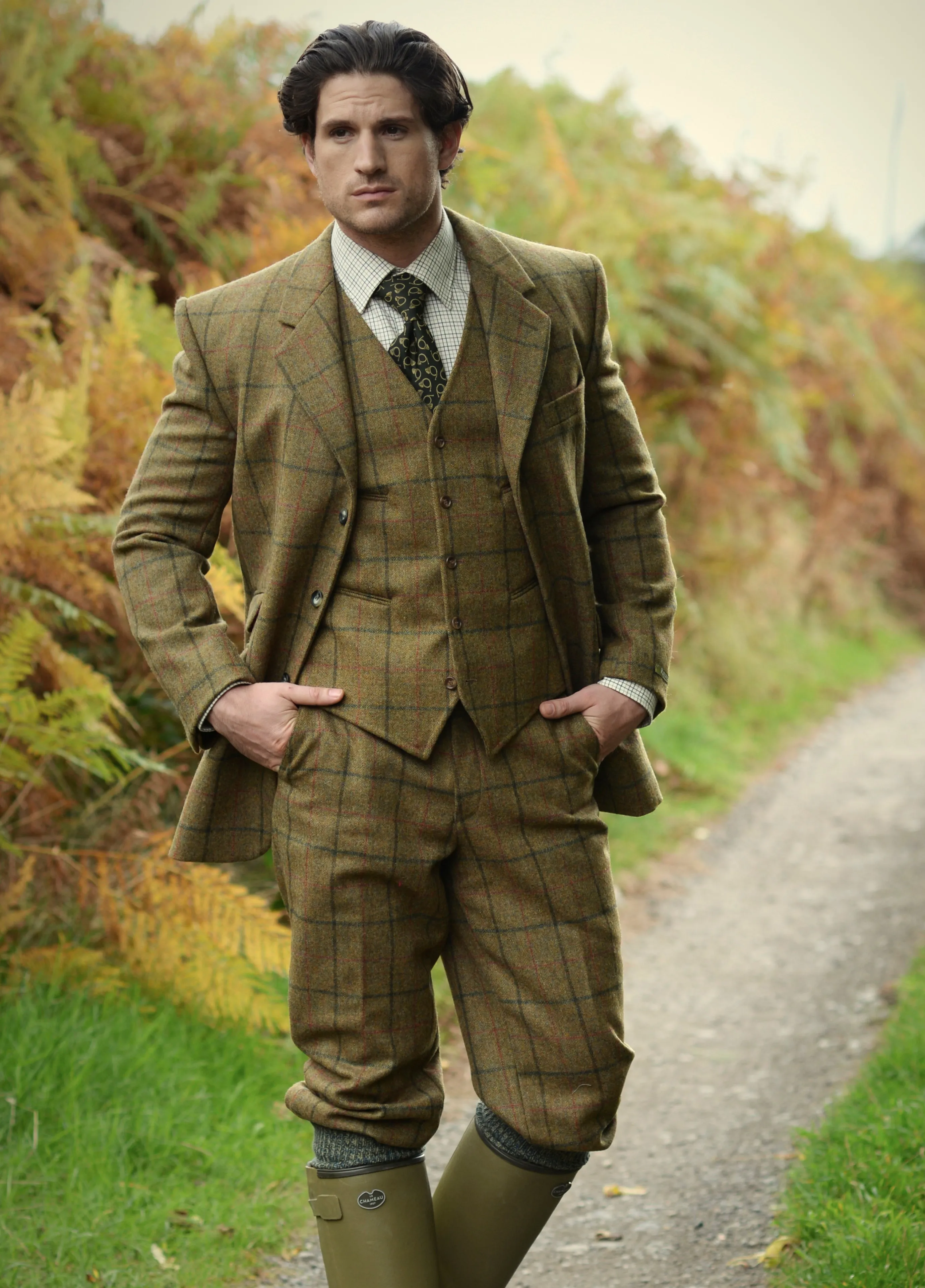 Action Back Gamekeepers Jacket - Coverdale Tweed