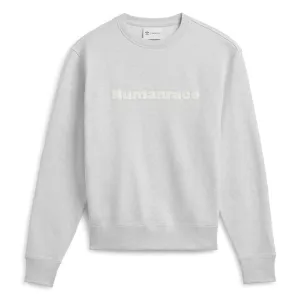 Adidas Originals Unisex PW Pharrell Williams Humanrace Basics Crew Light Grey HS4833