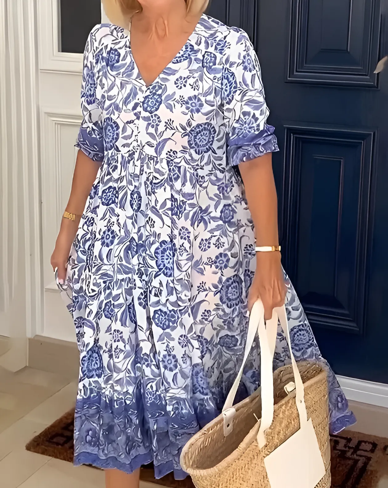 ALEXIS - V-neck Bohemian Dress