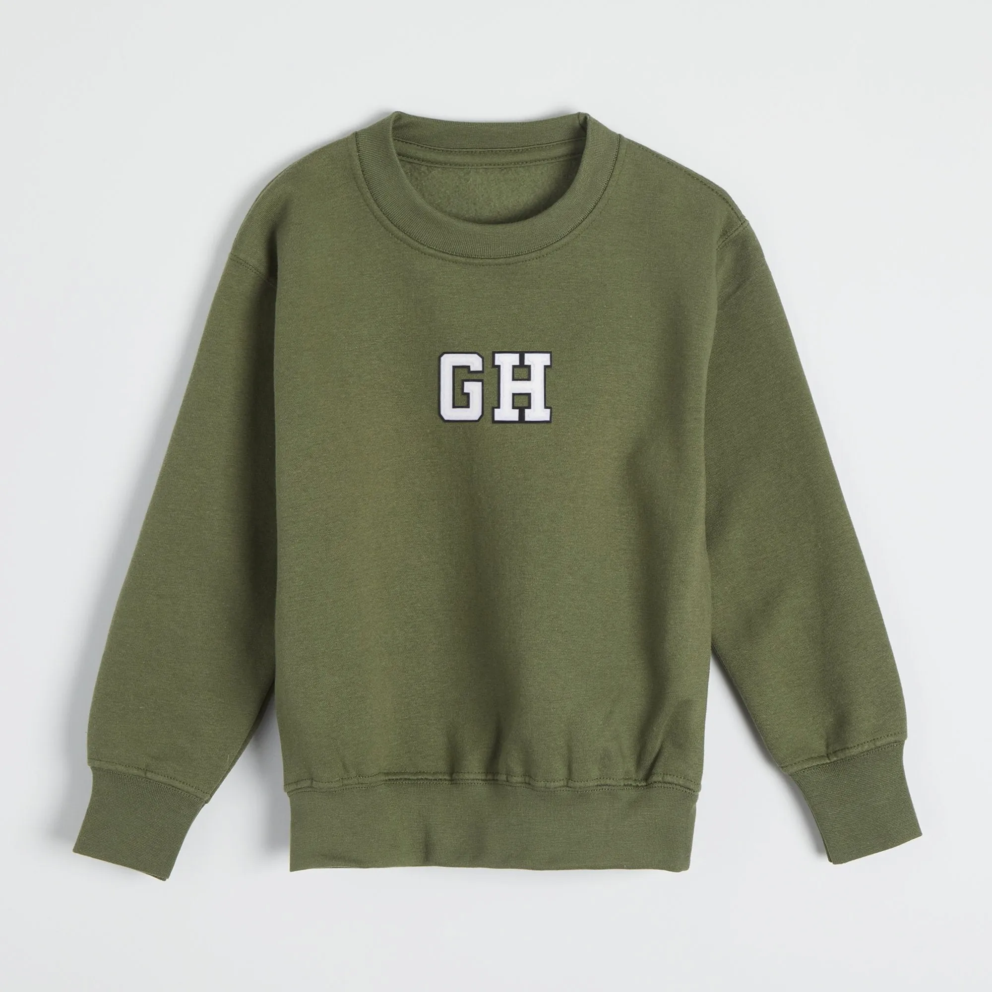 Alphabet Khaki Sweater