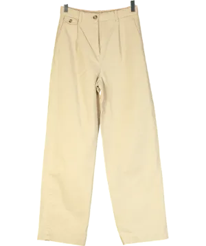 & Other Stories Beige Straight Tailored Trousers W32