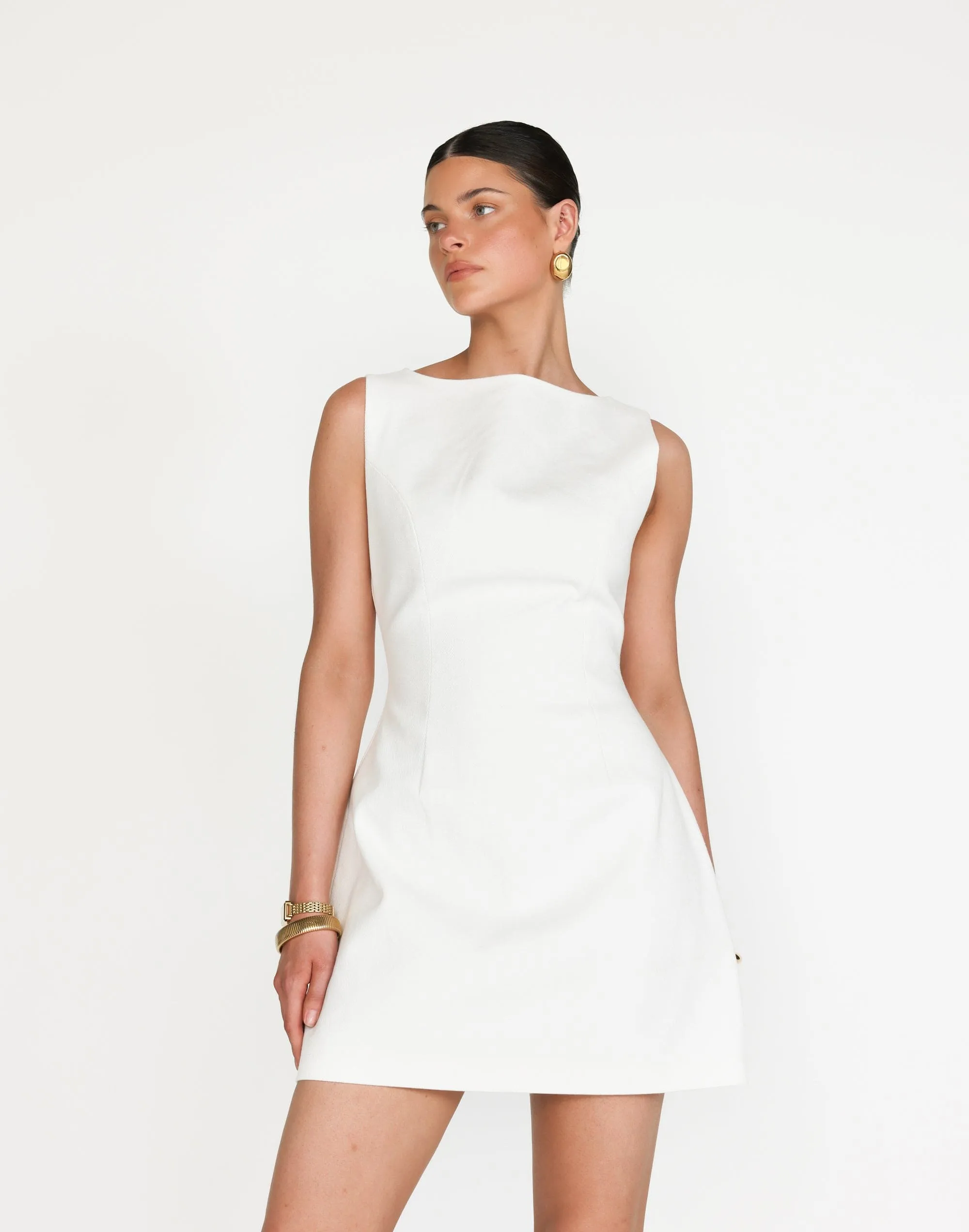 Anders Mini Dress (White)