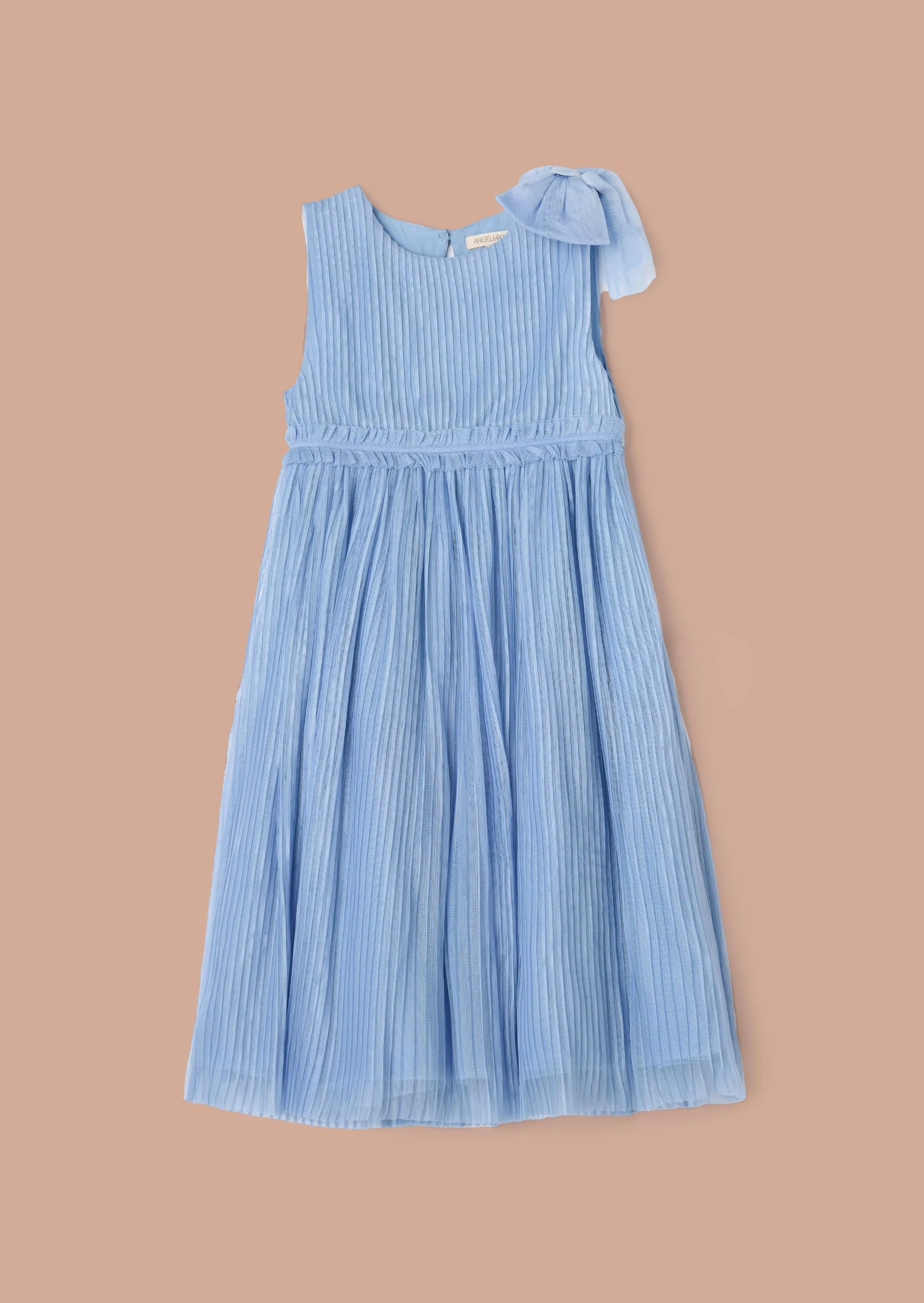 Antonia Blue Tulle Bow Dress
