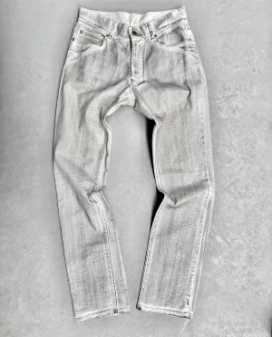 Atelier Sab Men Vintage 90s Rustic White Bootcut Denim