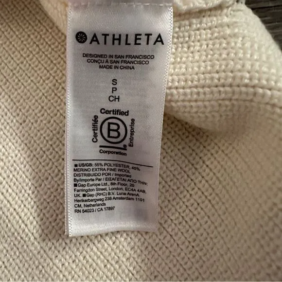 Athleta Hanover Refined V-Neck Sweater