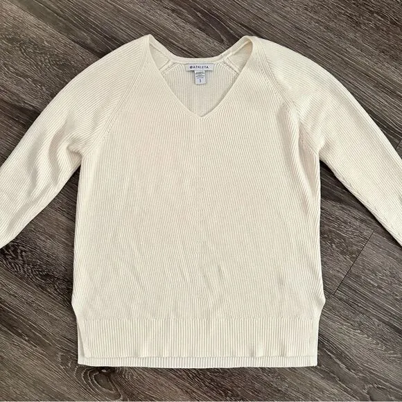 Athleta Hanover Refined V-Neck Sweater