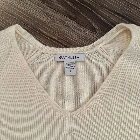 Athleta Hanover Refined V-Neck Sweater
