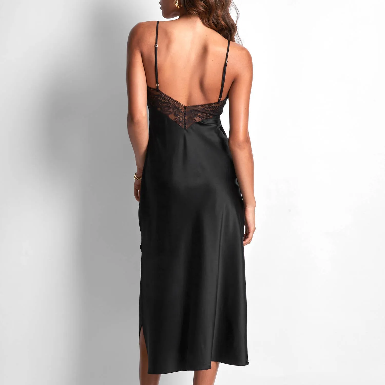 Aubade Midnight Whisper Long Silk Nightwear