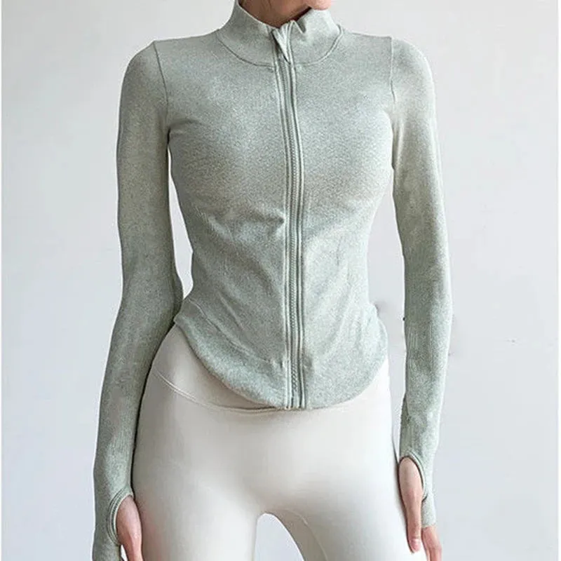 Autumn and Winter Elasticity Running Jacket