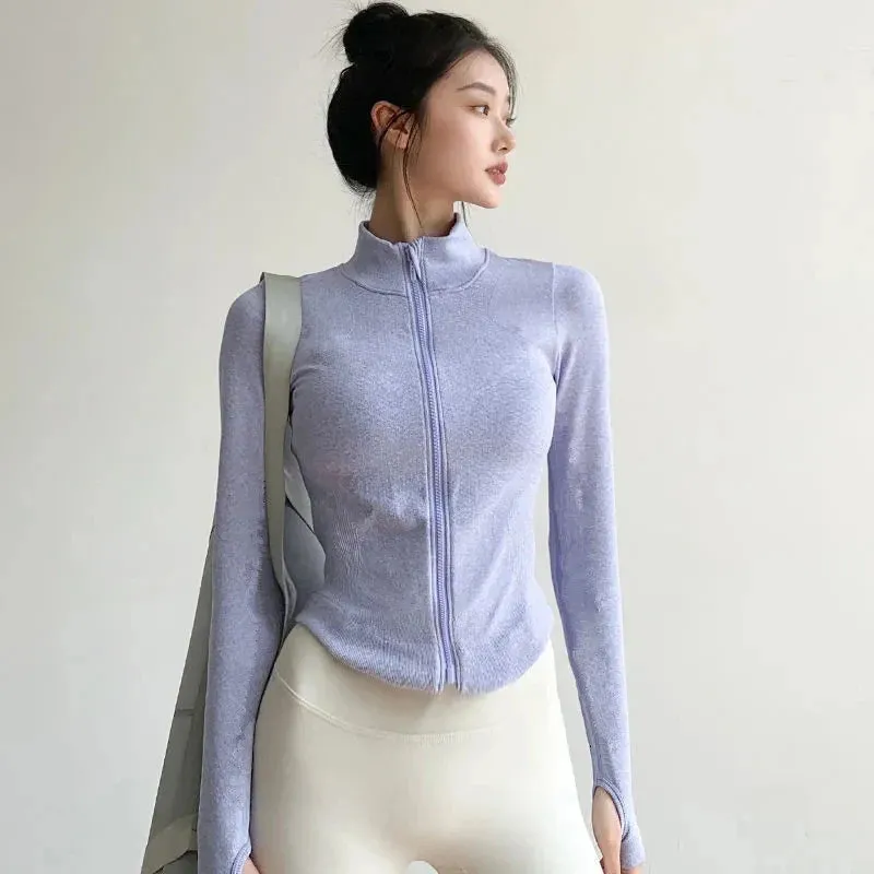 Autumn and Winter Elasticity Running Jacket