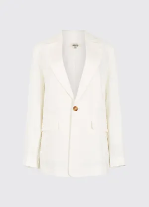 Avonlea Ladies' tailored linen jacket - White