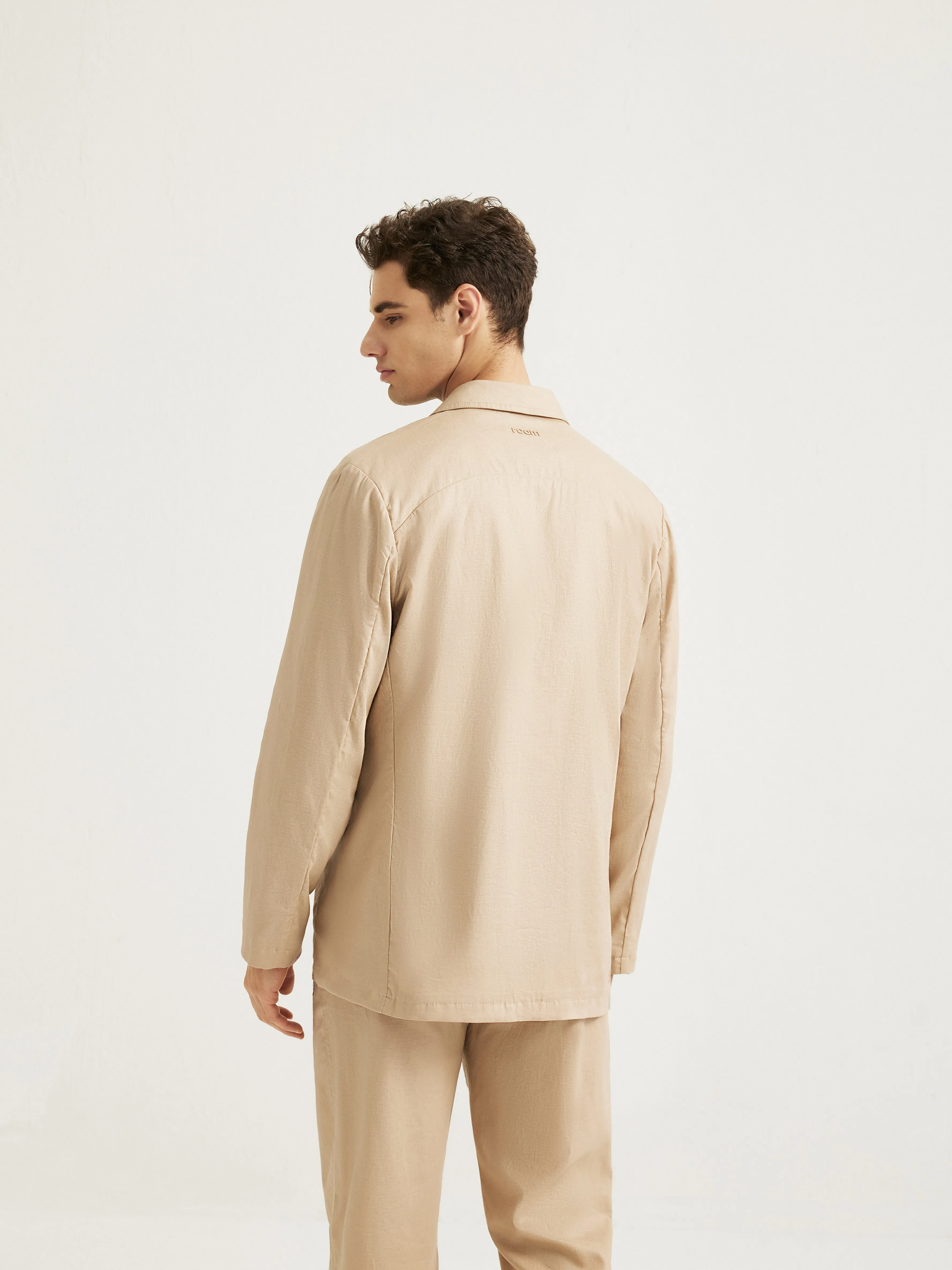 AXEL - Relaxed-Fit Stretch-Linen Blazer