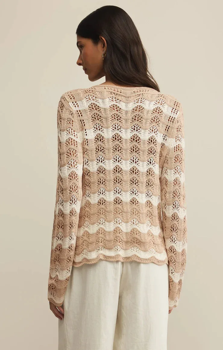 Azura Stripe Crochet Top