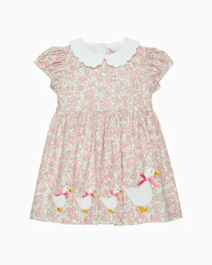 Baby Duck Dress in Pink Floral