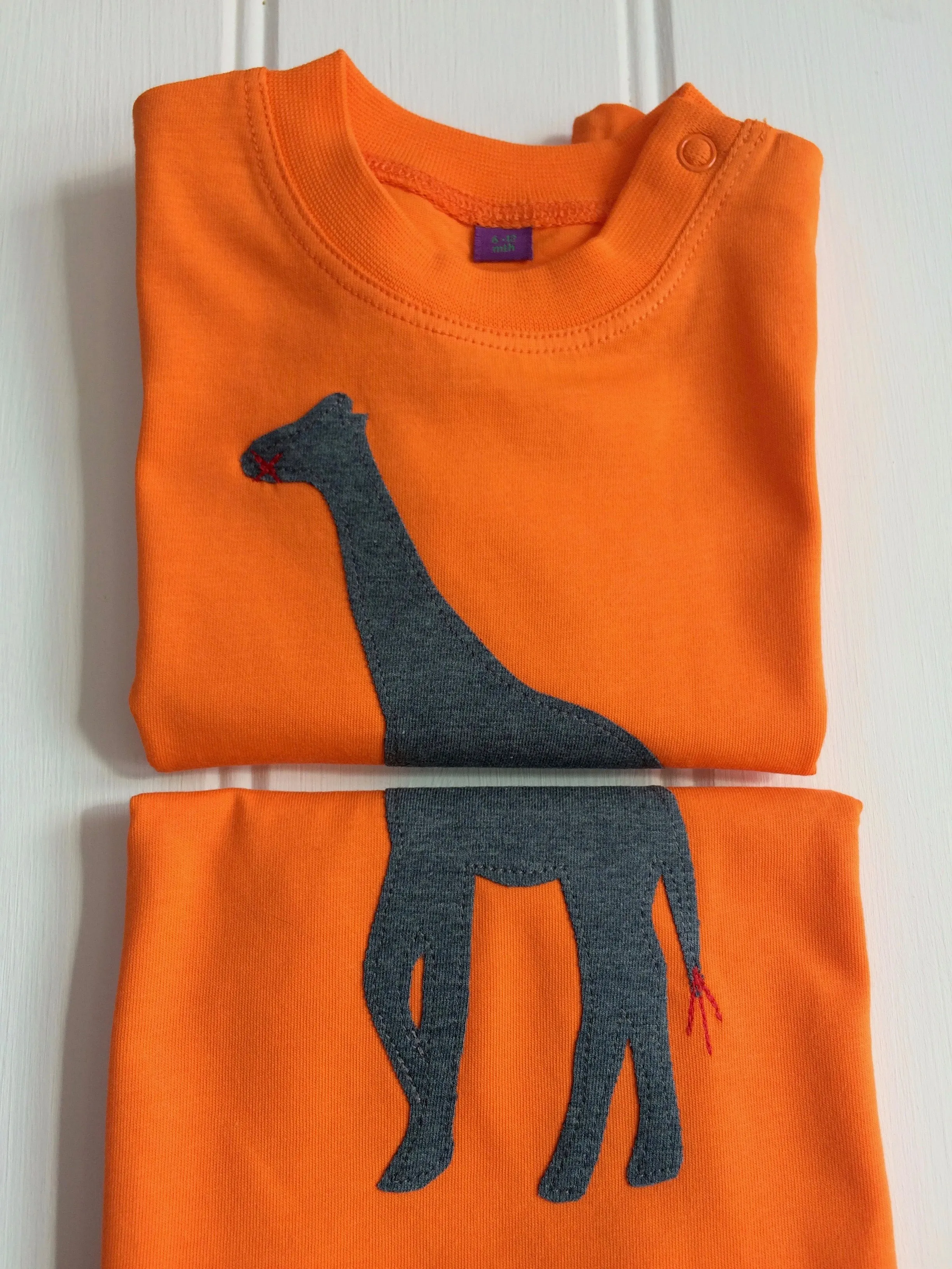 Baby Giraffe T-shirt - Orange