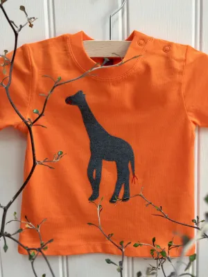 Baby Giraffe T-shirt - Orange