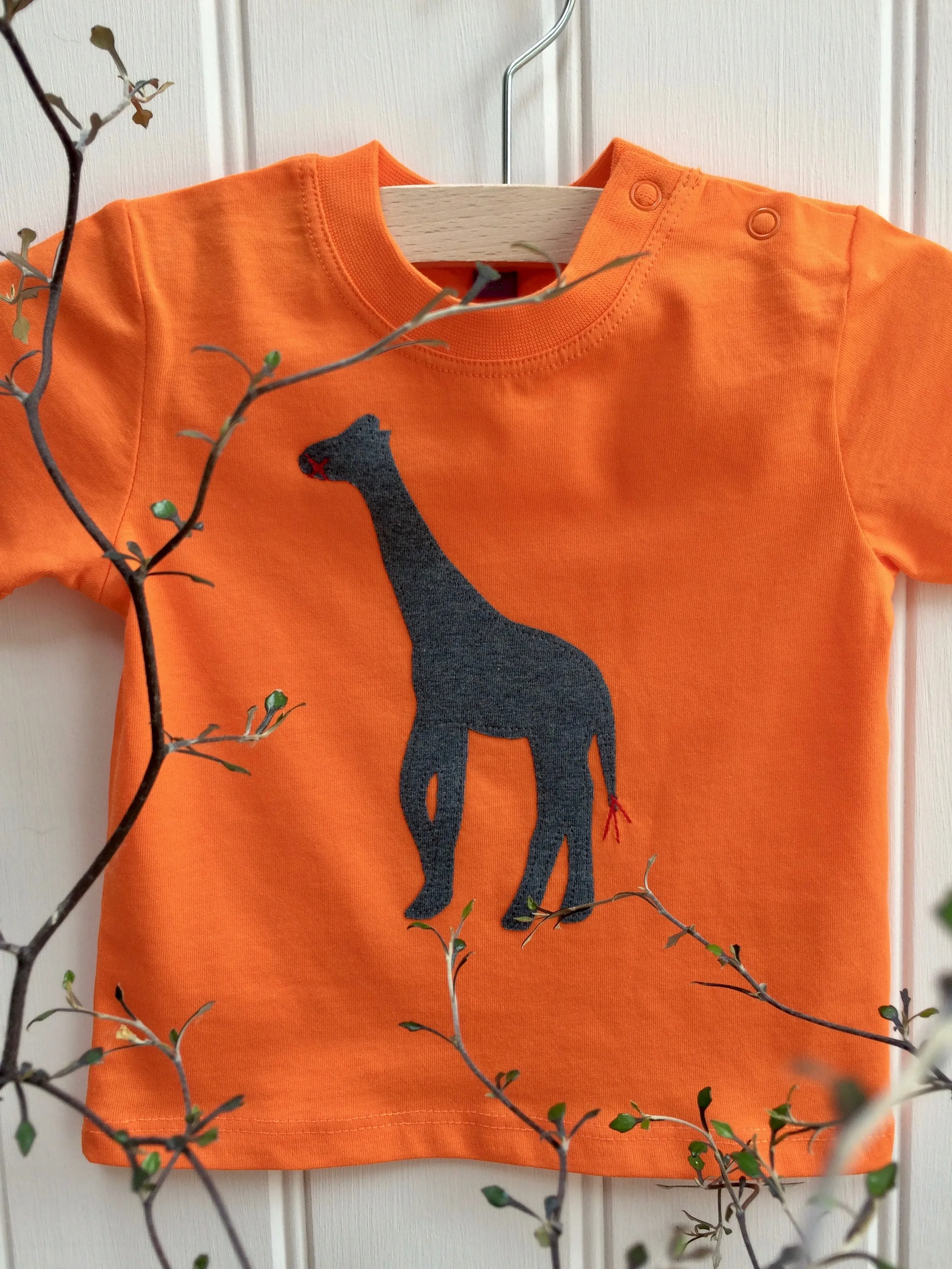 Baby Giraffe T-shirt - Orange