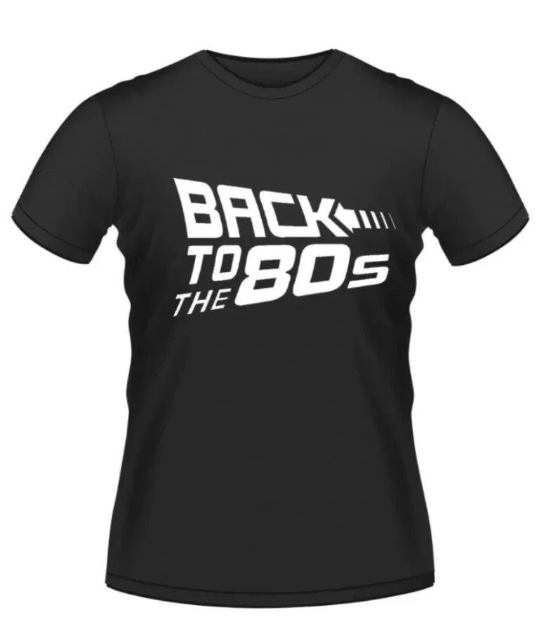 Back to the Future 80's Theme Tshirt
