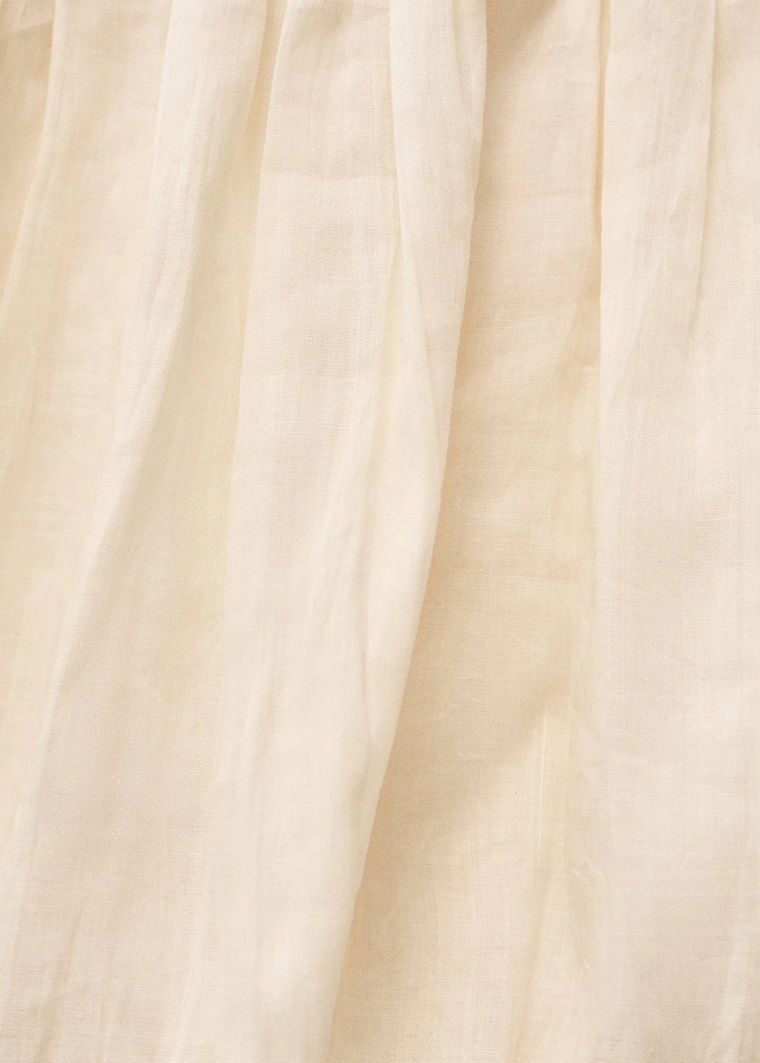 Balloon effect ramie skirt