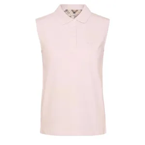 Barbour Womens Bowford Sleeveless Polo Top Primrose Pink